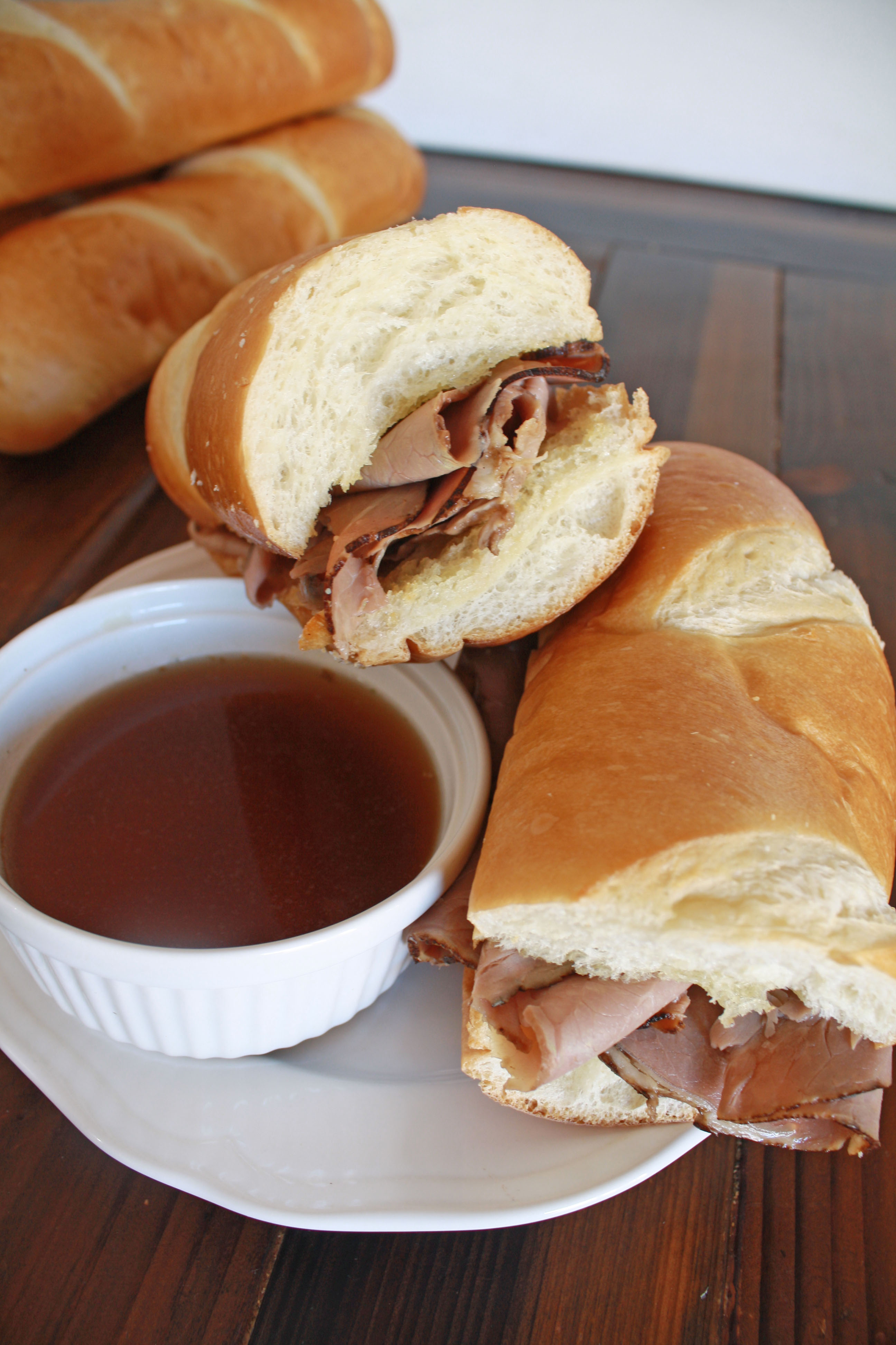 Roast Beef Sandwiches with Au Jus - Our Kerrazy Adventure